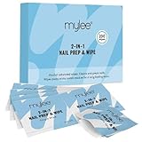 Mylee 200 Salviette per manicure, Prepara e lucida smalto unghie gel, LED UV, Pulisce la lamina ungueale pre-manicure e rimuove lo strato appiccicoso post-manicure