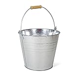 SECCHIO IN ZINCO ZINCATO 12 litri CONTENITORE BRACE BIRRE GIARDINO SECCHIELLO