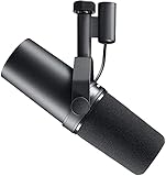 Shure SM7B Microfono dinamico per voce per trasmissioni, podcast e registrazioni, microfono da studio XLR per musica e parlato, ampia gamma di frequenze, parabrezza rimovibile - Nero
