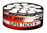 Generisch Overgrip Super Tacky Plus Tape - 30 fasce da tennis, colore: Bianco