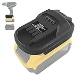 TPDL DM18PAR - Adattatore per batteria Milwaukee 18 V m18 su per utensili elettrici Parkside, adattatore batteria per batteria Dewalt da 20 V, funziona su utensili serie Parkside 20 V XTeam