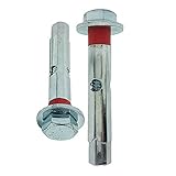 DOJA Industrial | BULLONI ESPANSIONE | M10-14 | 12 Pezzi | Tasselli Muro | Acciaio Galvanizzato | Tassello Ancorante | Viti Tasselli Espansione | Usi: Cemento Armato, Calcestruzzo, Pietra, Mattoni