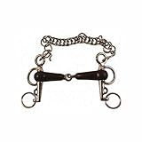 Umbria Equitazione Pelham snodato aste Corte in Acciaio Inox, imboccatura ricoperta in Gomma Cura del Cavallo e Scuderia