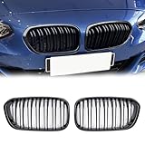 TTCR-II Compatibile con BMW F20 Griglia, Griglia a Doppia del Radiatore Nera per BMW Serie 1 F20 F21 2015-2018 114 116 118 120 125 M135 M140, Numero OE: 51137371685 51137371686 51137371687 51137371688