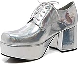 Funtasma by Pleaser Jazz-02 - Scarpe Oxford da Uomo Argento M