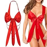 Biancheria intima natalizia rossa sexy set, amicia da notte naughty Babbo Natale costume, babydoll di Babbo Natale piumaggi vestito piccardia biancheria, per donna, rosso