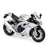 TURBO CHALLENGE - Moto Aprilia RSV4 1000 RR - Modellino in metallo - 029929-1/12 - Veicolo a ruote libere - Argento - Giocattolo per bambini - Regalo - A partire dai 3 anni