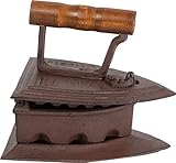 Biscottini Vintage Ferro da Appendere 17x15x15,5 cm | Ferro da Stiro a Carbone | Oggetti Vintage Soprammobili in Ghisa