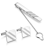 Set Uomo Gemelli In Argento E Fermacravatta Dettagli Raffinati Lavorazione Precisa