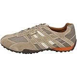 Geox Uomo Snake K, Sneakers Uomo, Beige Beige Dk Orange, 43 EU