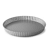 LACOR - 68781 - Tortiera Crostata, Stampo Crostata, Stampo Riccio, Forato, Acciaio al Carbonio, Senza PFOA, Antiaderente, Adatto al Forno, Adatto al Congelatore, 20 cm