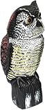 Biotop B2400 Gufo Spaventapasseri, Gira la Testa con Il Vento, Non Servono Batterie, Marrone