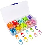 Redamancy Segnapunti Maglia, 130 Pezzi Segnapunti Uncinetto, 10 Colori Segnapunti a Spilla, Segnamaglie per Lavoro a Maglia e Uncinetto, con Scatola di Immagazzinaggio