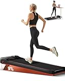 CURSOR Tapis Roulant con Inclinazione 9%, Tapis Roulant Salvaspazio Elettrico 1-10KM/H, Walking Pad con Motore Silenzioso da 2,5 HP e Tripla Ammortizzazione, Max. Carico Massimo 136KG