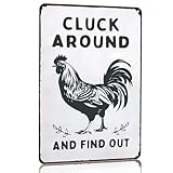 di pollo per Coop divertenti all'aperto | decorativi per fattoria - decorativi per pollaio, cartelli divertenti da cortile, cartelli di pollo, decorazione per giardino della