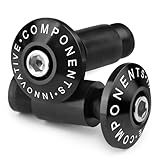 CXEPI Terminali Manubrio Universale - per Manubri da Ø22mm (7/8") (esterno) - Contrappesi per Moto Mtb Bici,Nero