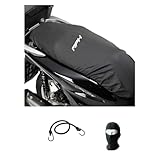 COMPATIBILE CON PIAGGIO SFERA 80 TELO COPRISELLA IMPERMEABILE IN POLYESTER PROTEGGI SELLE ANTIPIOGGIA PER SELLE MOTO SCOOTER COPERTURA CON CINGHIA 125X75CM