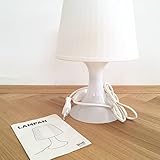 Ikea Lampada da Tavolo, Bianco, 19 x 19 x 15 cm