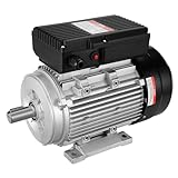 VEVOR Motore Elettrico 2,2KW 2800 Giri/min, AC 220~240V 13,8A, 90L, Telaio B3, Motore Compressore d'Aria Monofase, Albero Chiavetta 24mm, Rotazione CW/CCW Macchine Agricole e Attrezzature Generali