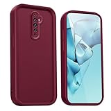 WBWONE Custodia per Oppo Reno 2Z (Reno2 Z) - Cover Protettiva in Silicone Premium con Design Elegante e Antiurto - Vino Rosso