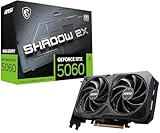 MSI NVIDIA GeForce RTX 5060 8G Shadow 2X OC Carte Graphique Gaming GDDR7 128 Bits, Fréquence Boost jusqu'à 2535 MHz, PCIe Gen 5, DLSS 4, DP 2.1 x 3, HDMI 2.1 x 1, SFF Ready