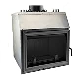 INSERTO A LEGNA FOCOLARE CAMINO KRATKI OLIWIA 18 KW CON SISTEMA DI VENTILAZIONE