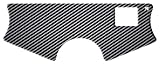 Paraserbatoio.it ADESIVO EFFETTO 3D Proteggi piastra sterzo per moto compatibile con HONDA VFR 750.Misure 145,6 x 54,3 mm Carbon