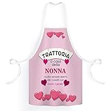 AL PRODUCTION Grembiule da Cucina TRATTORIA DELLA NONNA - Ignifugo - Humor - Idea Regalo