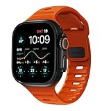 NOMAD Cinturino Sport - 45 Mm | Cinturino Arancione Per Apple Watch Ultra 1-3, Progettato Per Dare Al Tuo Apple Watch Un Aspetto E Sportivo. Compatibile Con Nuove Serie 11, Ultra 1-3, Serie 1-10 E Se
