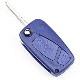 COVER CHIAVE GUSCIO FIAT PANDA GRANDE PUNTO DUCATO DOBLò IDEA STILO TELECOMANDO 3 TASTI BLU