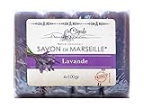 La Cigale sapone di Marsiglia Lavanda - 4 x 100 gr