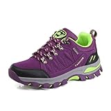 WOWEI Scarpe da Escursionismo Arrampicata Sportive All'aperto Traspiranti Trekking Sneakers da Donna Uomo,98018 Viola,39 EU