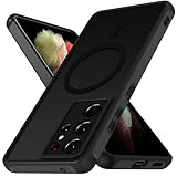 iVoler Cover Magnetica per Samsung Galaxy S21 Ultra 5G, [Compatibile con MagSafe] [Protezione Antiurto di Grado Militare] Custodia Traslucida Opaca Posteriore Sottile Silicone Protettiva Case