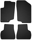 Wielganizator Set di Tappetini in Gomma Compatibile per Peugeot 207 (2006-2012) SW, station wagon, hatchback neri su misura adattamento ottimale