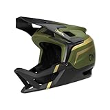 O'NEAL | Casco da mountain bike | DH FR | Standard di sicurezza EN1078, Le aperture di ventilazione facilitano la respirazione, IPX® ACells | Transition Helmet FLASH V.23 | Adulto | Olive Black | S