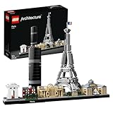 LEGO Architecture Parigi Set con Torre Eiffel e Museo del Louvre da Costruire, Kit Modellismo per Adulti con Monumenti, Set da Collezione Skyline, Idee Regalo per Uomo, Donna, Lui o Lei 21044
