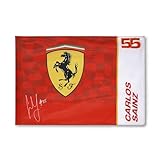 Bandiera Scuderia Ferrari Carlos Sainz #55 Rossa - 90X60 centimetro