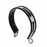 Jadeshay Staffa Marmitta Scarico,Universale Moto Fascetta Scarico Moto Tubo Semicircolare Silenziatore di Montaggio del Gancio Gomma Anello Supporto Scarico