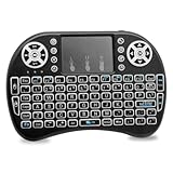 AYWHP Mini i8 Wireless Mini tastiera retroilluminazione con mouse touchpad,tastiera e mouse wireless per Smart TV,PC, PAD, Xbox 360, PS3, TV Box(retroilluminazione)