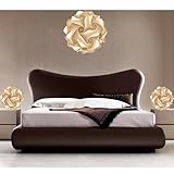 Set Luci led abbinate Illuminazione camera da letto Lampadario moderno a sfera 35 cm + coppia lampade comodino abatjour Luce luminosa rilassante lettura stanza dormitorio