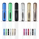 YUME 6 pezzi 5ml Atomizzatore Profumo Ricaricabile | Porta Profumo da Borsetta da Viaggio | Anti-Perdita, Ricaricabile, con Finestra di Visualizzazione