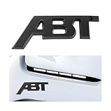 CGEAMDY Auto Distintivo Emblemi Adesivi, Autos ABT Badge Logo Sticker, Distintivo Logo Emblema Grill, Autos Universal Car Styling Trunk Emblem Stickers, Emblema Griglia Auto 3D ABT(Nero)