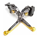 E-SPEEDMTC Per HONDA Hornet CB1000 2024 Modified Length Adjustable Foldable Brake Clutch Lever CNC aluminum Alloy Accessories (Gold)