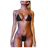 Generico Costumi Donna Mare Mare Spiaggia Estate Swimwear Bikini Sets Curvy Vita Alta Brasiliana Beachwear Due Pezzi Elastico Taglie Forti Surf Costume Piscina Classico Triangolo Hot Costumi da Bagno