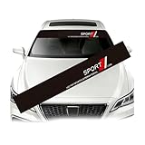 KMNBHTS Adesivo Parabrezza Anteriore Auto, per VW Golf 6 GTI Golf 7 GTI Golf Tdi Golf Sportsvan 2000-2023 2024 UV ResistenteProtezione Parasole Parabrezza Decalcomanie, Car Accessories