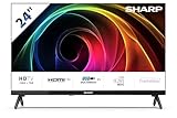 Sharp 24HA1305E - NON-SMART 24" HD, FRAMELESS, 60Hz, Sonido 2x3W, HDMIx3,USBx2, Colore nero