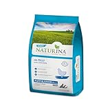 NATURINA - Easy Secco Puppy e Junior per Cuccioli e Cuccioloni con Pollo con Vitamine e Minerali, Senza Coloranti e Conservanti, per Tutte le Taglie, Made in Italy, Sacco da 12kg
