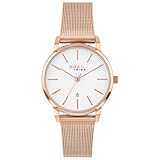 Breil Orologio da donna collezione Avery monocolore quadrante bianco 3 lancette movimento al quarzo e acciaio inox colorato IP Mesh EW0515, Bracciale