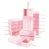 PH PandaHall 20pz Scatola di Carta per Caramelle Rosa Scatola Regalo in Cartone per Gelato Scatola per Bomboniere per Gioielli per Matrimonio Festa di Compleanno Natale Halloween, 10.5x6.8x2.2cm