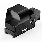 Feyachi RS-31 Mirino a Puntino Rosso Reflex Sight, 4 Reticoli Regolabili, 6 Livelli di Luminosità, Ottica a Puntino Rosso per Fucili, Sistema Multi-Reticolo con Montatura Picatinny